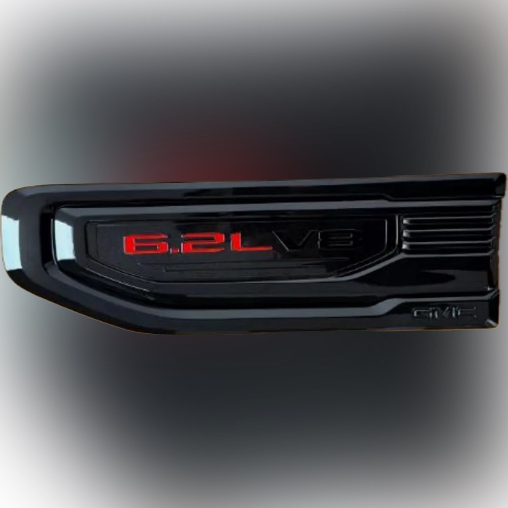 OEM 6.2L V8 Fender Vent Emblem for 2019+ Sierra 1500